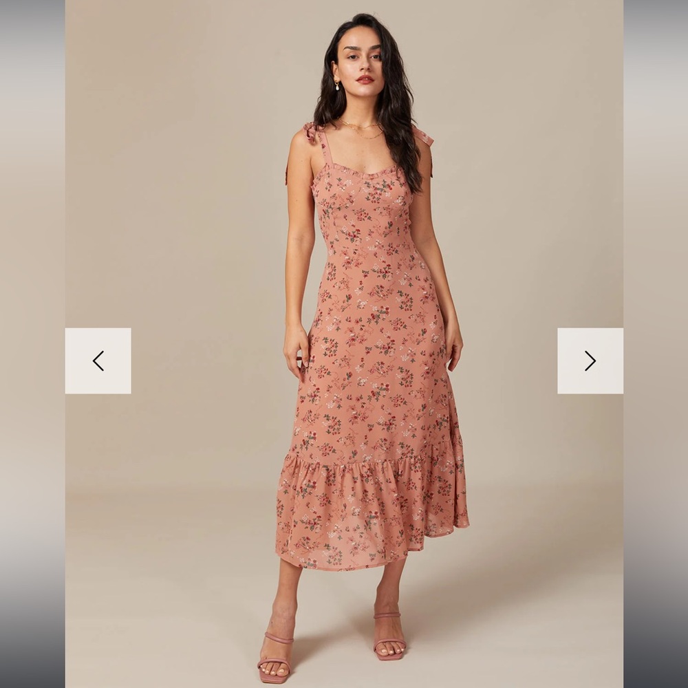 Floral midi dress - Rihoas brand. Never been worn!